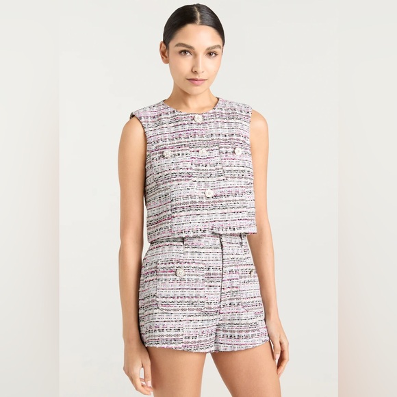 Cinq a Sept NEW Auden Vest- in Plum Multi - Picture 1 of 6